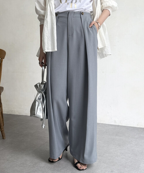 「Chez toi」 パンツ FREE グレー レディース_画像2