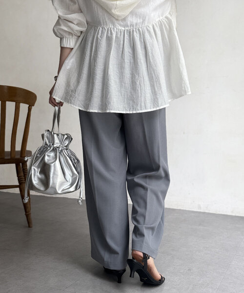 「Chez toi」 パンツ FREE グレー レディース_画像4