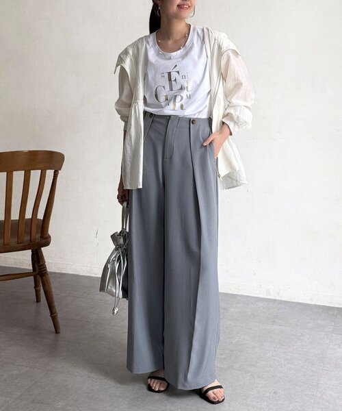 「Chez toi」 パンツ FREE グレー レディース_画像9