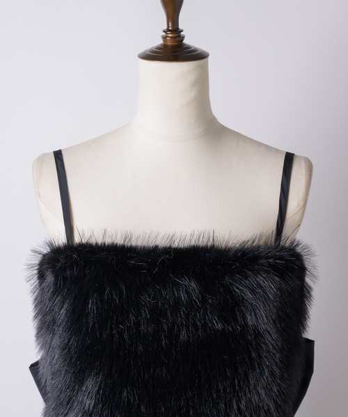 「VIOLETTA」 キャミソールブラウス FREE ブラック レディース_画像3