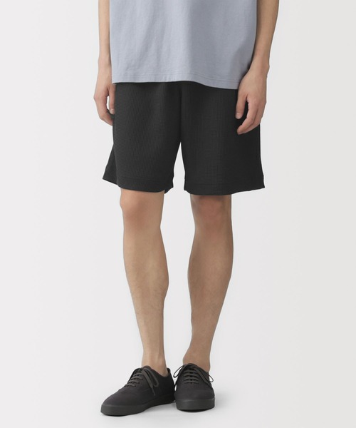 無印良品（MUJI） パンツ 紳士 UVカット乾きやすいワッフルショート