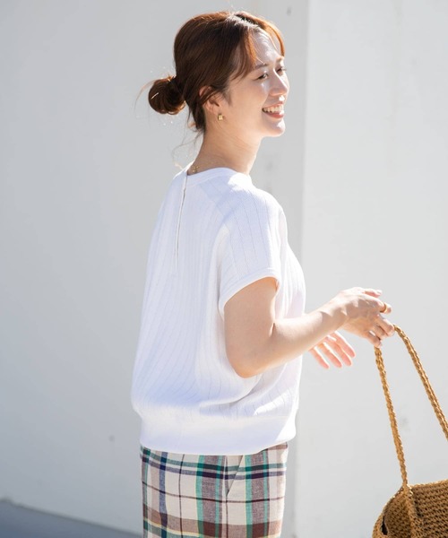 「URBAN RESEARCH DOORS」 半袖カットソー MEDIUM グリーン レディース_画像5