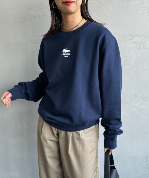 LACOSTE ネイビースウェット トレーナー LACOSTE ネイビースウェット トレーナー LACOSTE（ラコステ