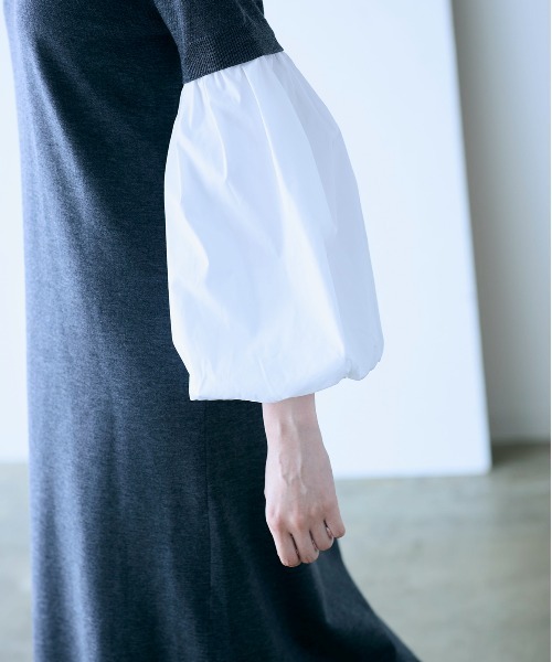 「Marilyn Moon」 長袖ワンピース - ブラック レディース_画像6