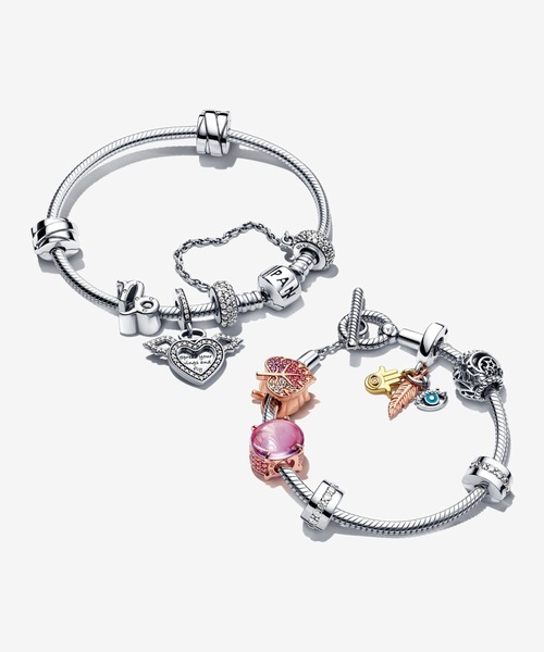 PANDORA（パンドラ） ブレスレット バレル クラスプ スネークチェーン