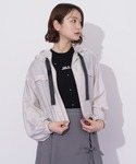 コート アウター シアーブルゾン レディースの詳細画像5