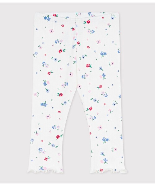 PETIT BATEAU（プチバトー） パンツ フラワーリブ編みカルソン キッズ