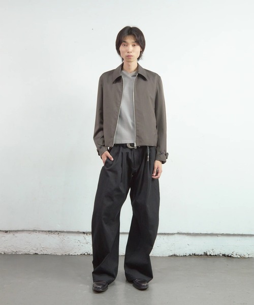 ブルゾン アウター 「NVRFRGT」SHORT ZIP UP JACKET メンズの画像