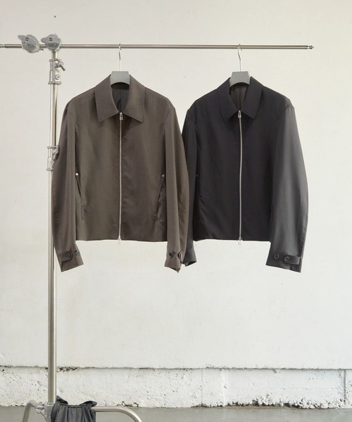 ブルゾン アウター 「NVRFRGT」SHORT ZIP UP JACKET メンズの画像