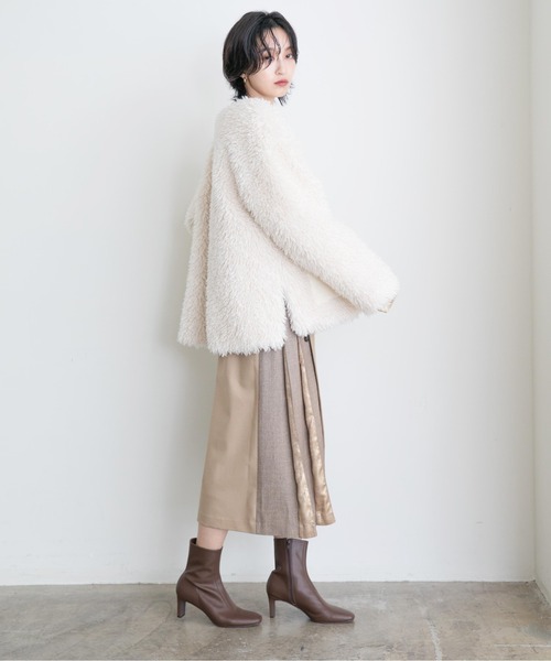 「Eimee Law」 ノーカラージャケット 38 ブラック レディースの画像