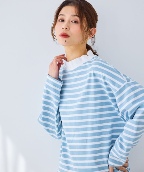 HYKE（ハイク） 長袖カットソー 1 ブルー レディース : ZOZOTOWN Yahoo