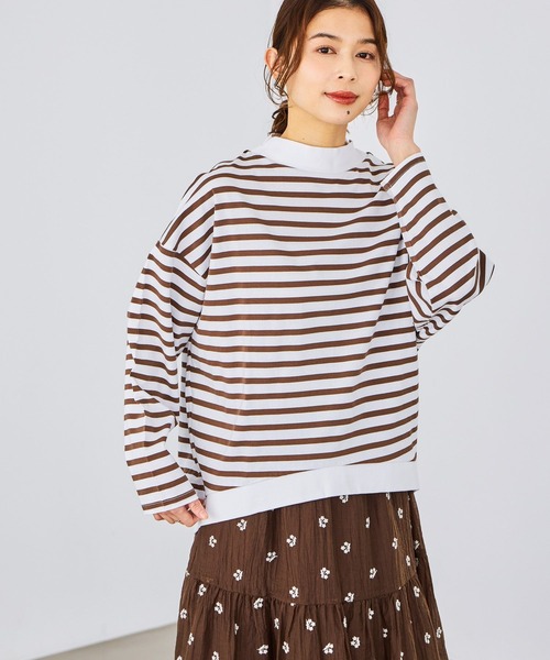 studio CLIP（スタディオクリップ） tシャツ プチハイネックコクーン