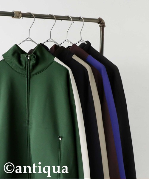 「antiqua」 ジャージブルゾン FREE ブラック系その他 レディース_画像9