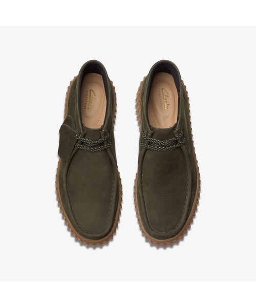 「Clarks」 シューズ - ダークグリーン レディース_画像4