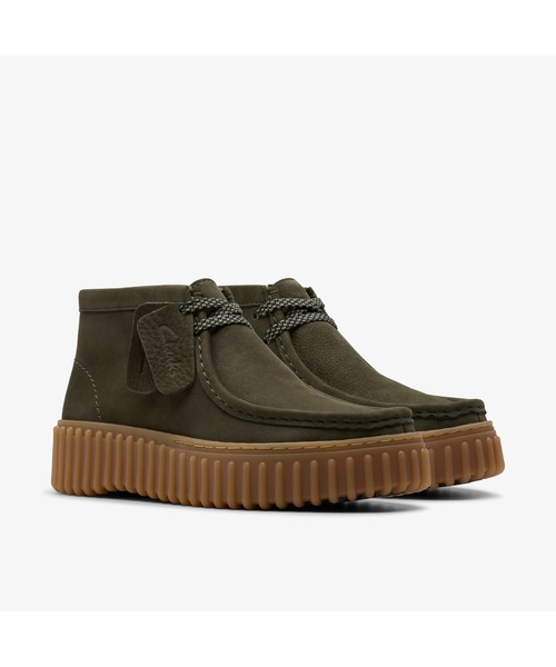 「Clarks」 シューズ - ダークグリーン レディース_画像8