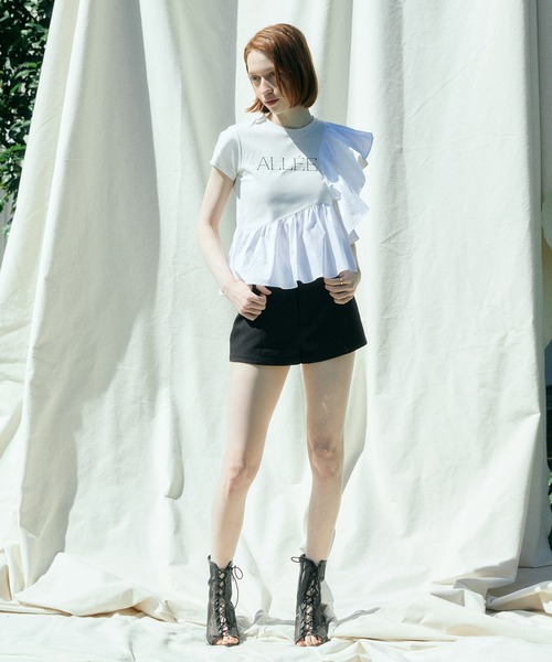 ❤️新品未使用✨エイミーイストワール❤️人気完売フリルトップス EIMY ISTOIRE（エイミーイストワール） tシャツ ALLEE FRILL TRIM TOPS