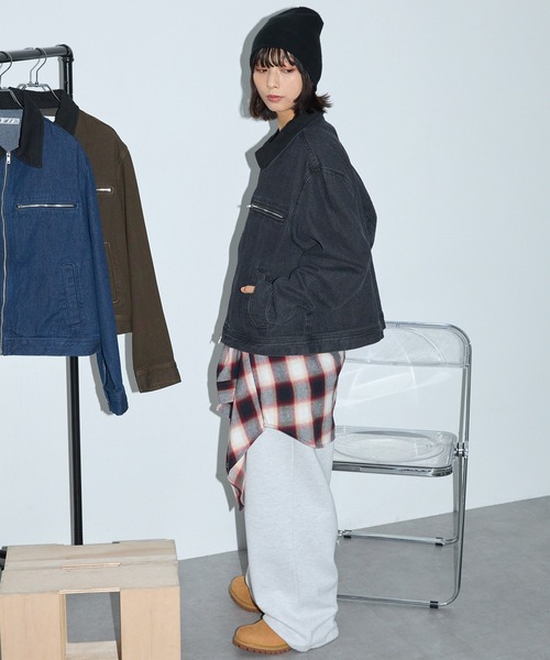 「Anchor Smith」 デニムジャケット S ブラック レディース_画像8