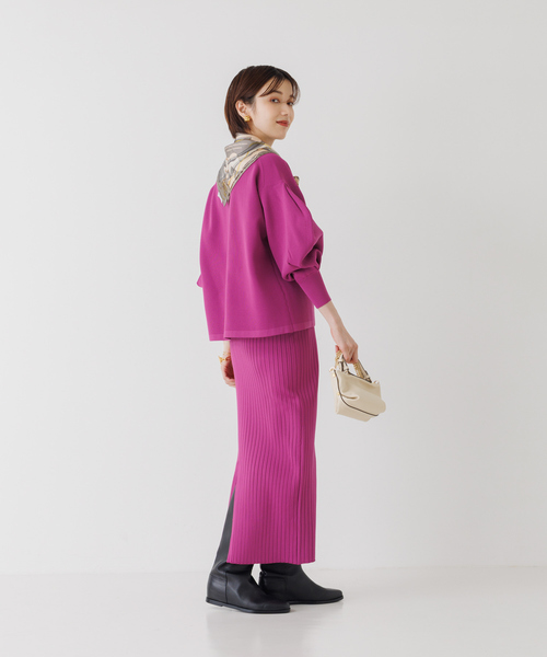 「Rouge vif」 長袖ニット フリー パープル レディース_画像5