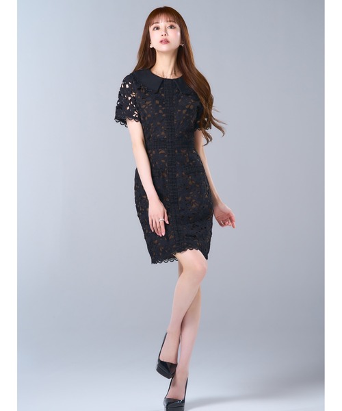 「emiriawiz」 半袖ワンピース MEDIUM ブラック レディース_画像3