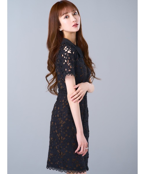 「emiriawiz」 半袖ワンピース MEDIUM ブラック レディース_画像4