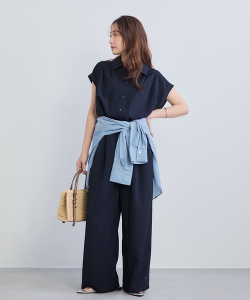 シアーデニムシャツ　 ¥13,200 COHINA コヒナ COHINA（コヒナ） ブラウス シャツ シアーデニムシャツ 「低身長・小柄