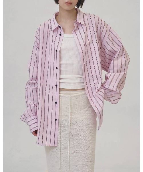 ブラウス シャツ TODAYFUL Stripe Pocket Shirts レディースの画像