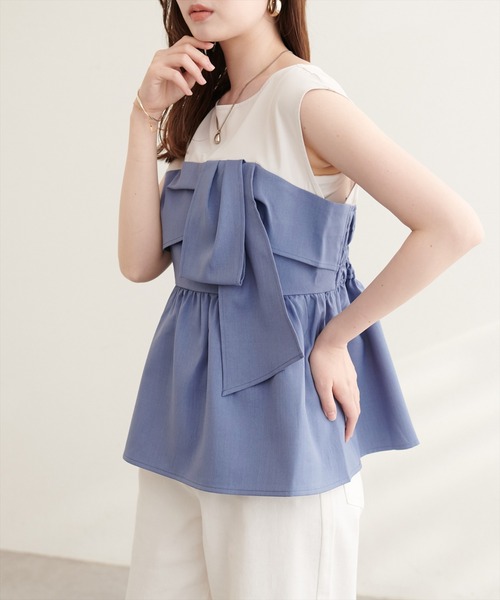 t. japan ビスチェ　新品未使用 natural couture tシャツ ビスチェドッキングトップス レディース
