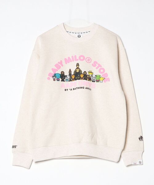 「AAPE BY A BATHING APE」 スウェットカットソー X-LARGE ベージュ系その他5 メンズ_画像2