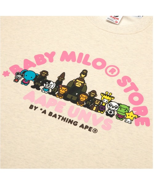 「AAPE BY A BATHING APE」 スウェットカットソー X-LARGE ベージュ系その他5 メンズ_画像6