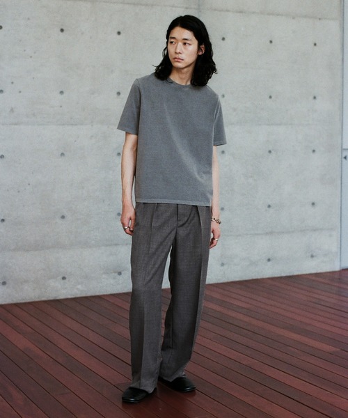 「WYM LIDNM」 スラックス L チャコール メンズ_画像7