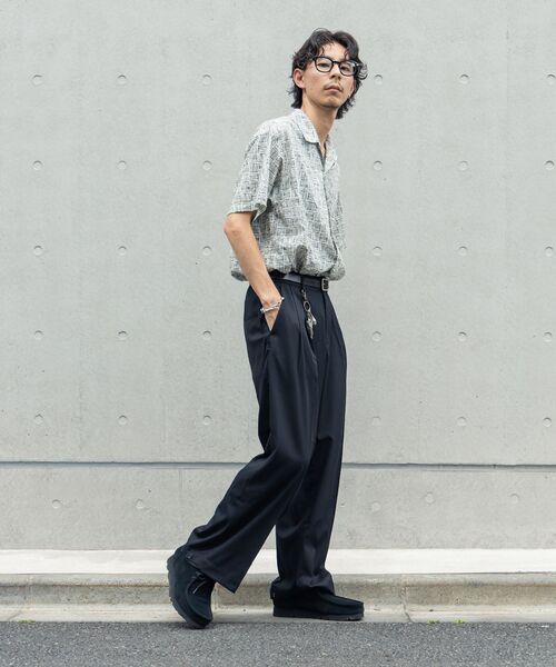 「FFEIN」 スラックス SMALL ブラック メンズ_画像6