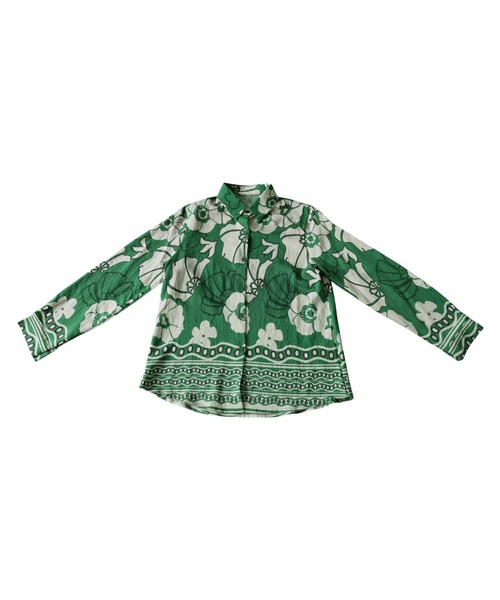 「antiqua」 長袖シャツ ONESIZE ブラックミックス レディース_画像6