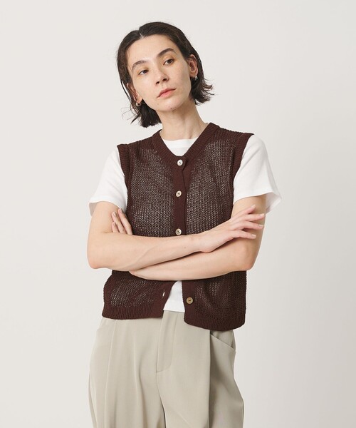 BEAUTY＆YOUTH UNITED ARROWS ベスト ジレ 夏 フロントボタン