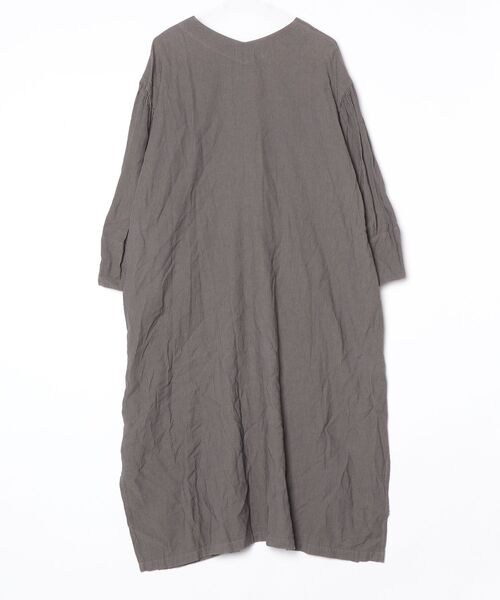 「Plantation」 長袖ワンピース M size グレー レディース_画像2