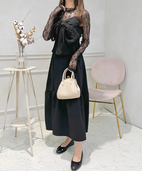 「apres jour」 キャミソールワンピース X-LARGE ブラック系その他 レディース_画像3