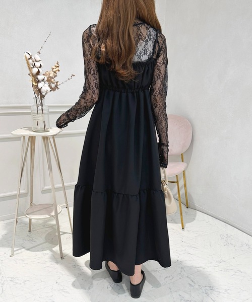 「apres jour」 キャミソールワンピース X-LARGE ブラック系その他 レディース_画像5