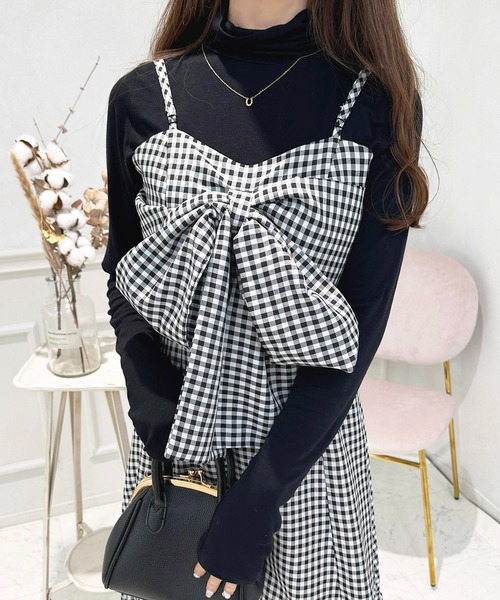「apres jour」 キャミソールワンピース X-LARGE ブラック系その他 レディース_画像7