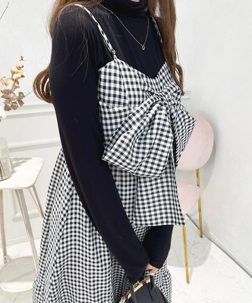 「apres jour」 キャミソールワンピース X-LARGE ブラック系その他 レディース_画像8