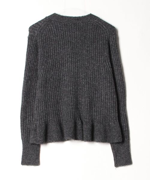 「GLOBAL WORK」 ニットカーディガン M グレー レディース_画像2