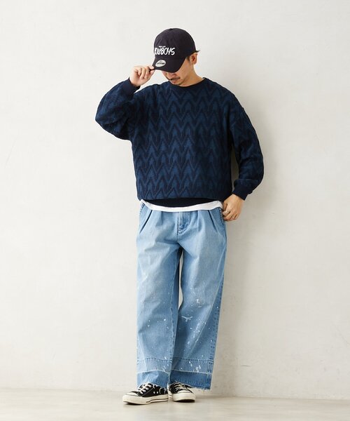 「JOURNAL STANDARD relume」 デニムパンツ LARGE ブルー メンズ_画像3
