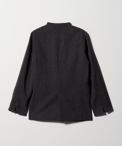「A DAY IN THE LIFE UNITED ARROWS」 ノーカラージャケット 38 ライトグレー レディース_画像2