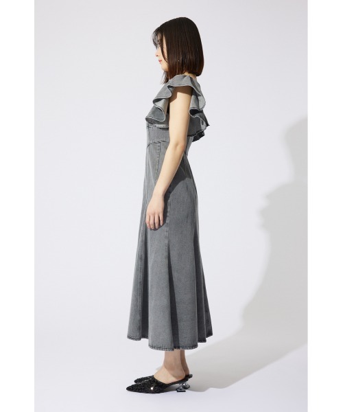 「rienda」 半袖ワンピース SMALL ライトブルー レディース_画像7