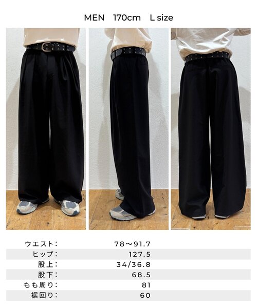 「CIAOPANIC TYPY」 スラックス LARGE ネイビー レディース_画像4