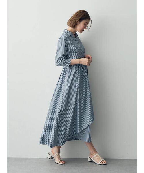 「YECCA VECCA」 7分袖ワンピース FREE ブルー レディース_画像2