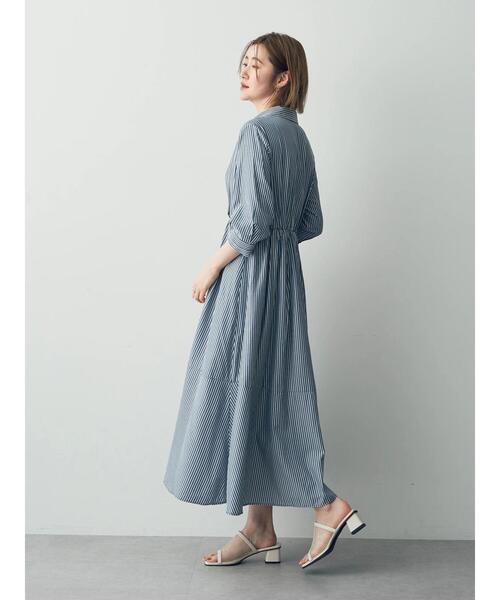 「YECCA VECCA」 7分袖ワンピース FREE ブルー レディース_画像5
