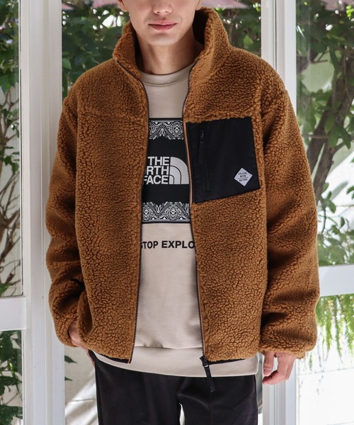 ブルゾン アウター ボアハイネックZIPブルゾン レディース メンズ