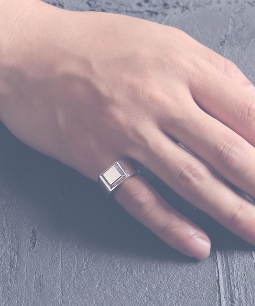 指輪 リング 「YArKA/ヤーカ」 square pedestal design ring「dod2」/四角形台座リング silver925 メンズ 指輪