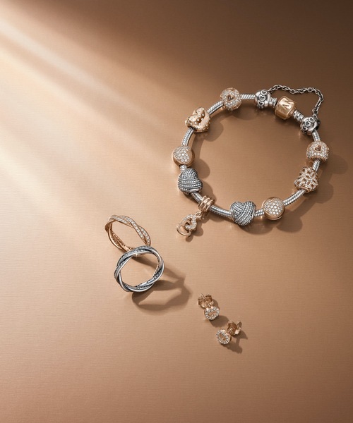 PANDORA（パンドラ） 指輪 リング スパークリング ツイステッド