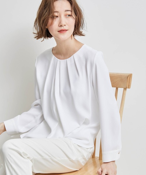 海外 シャツ ブラウス Web限定カラー ラベンダー ジョーゼットフロントタックブラウス2 990円 Aynaelda Com
