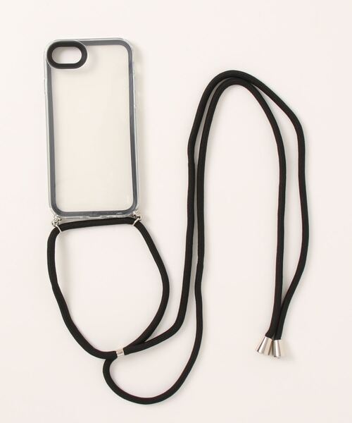 Lace Ladies スマホケース ストラップ付 TPUクリアiPhoneケース